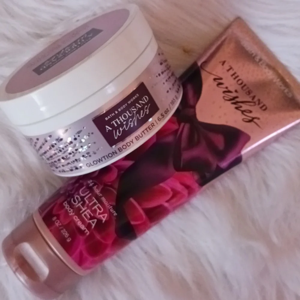 Bath & Body Works A Thousand Wishes Glowtion Body Butter & Body Lotion